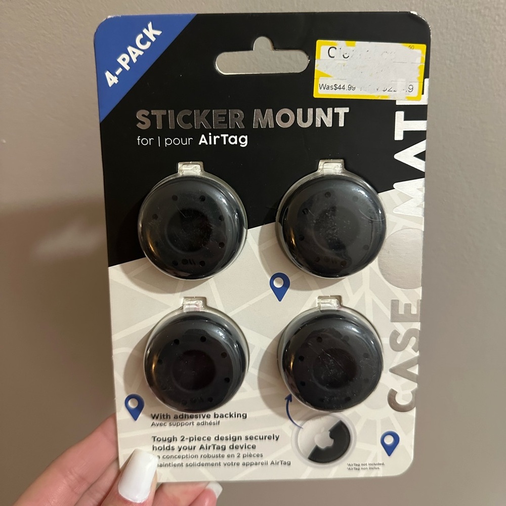 Case-Mate Air Tag Sticker Mount - 4 Pack